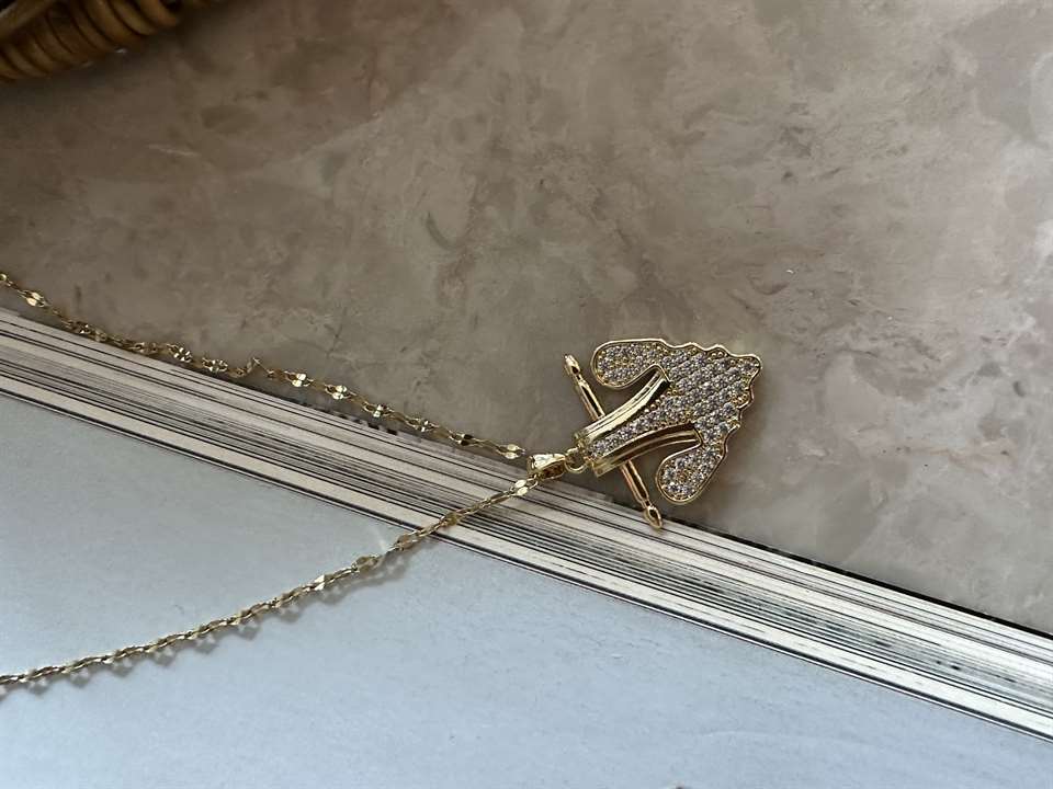 Gold Renk Anchor Kolye