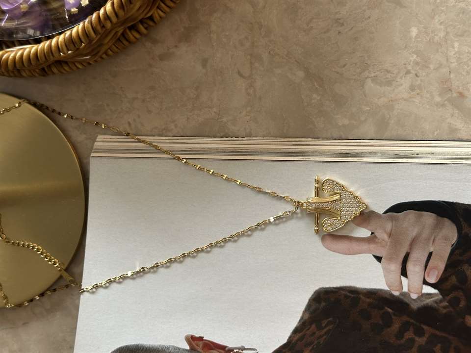 Gold Renk Anchor Kolye