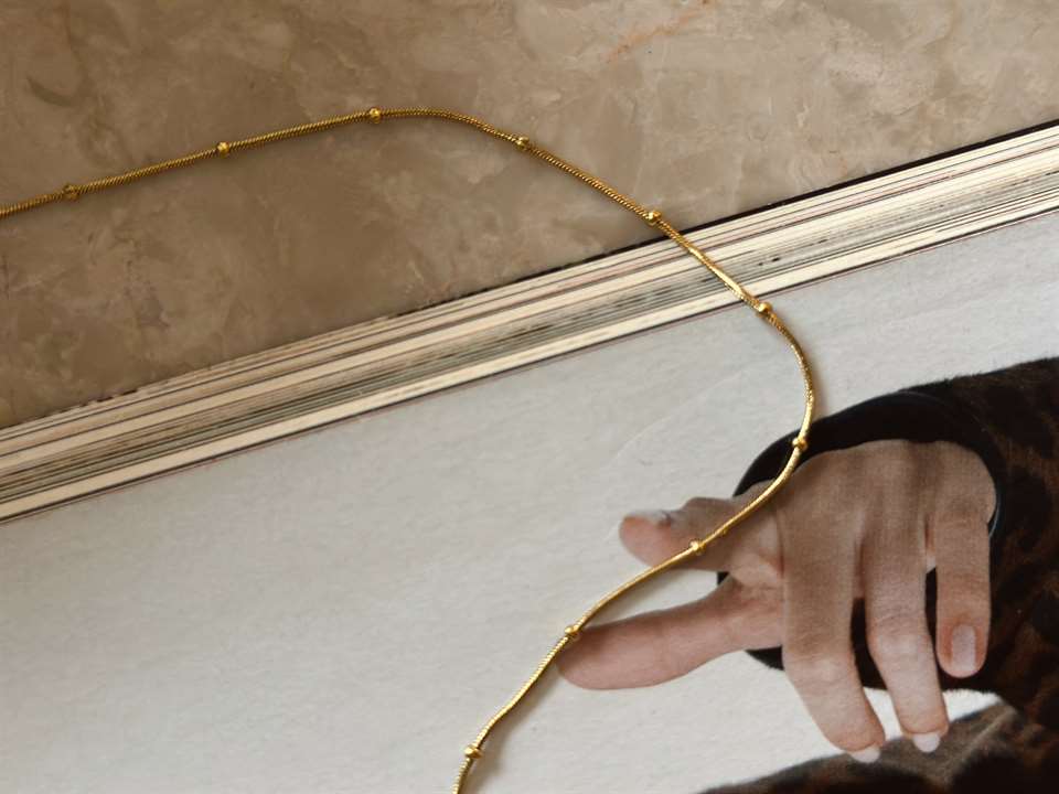 Gold Renk Tiny Bead Kolye