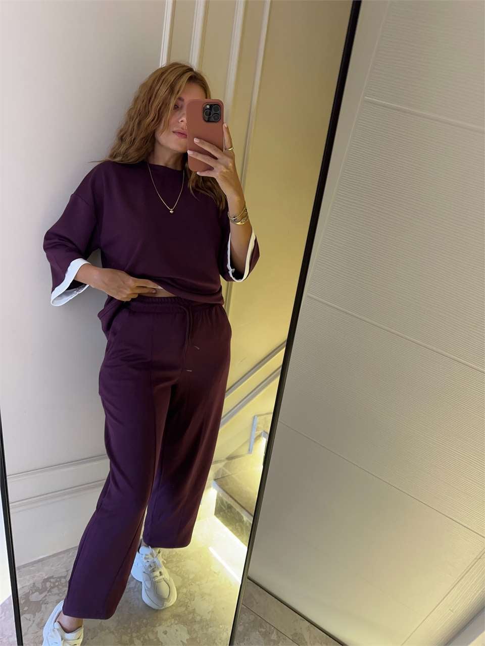 Kadın Alttan Çıkmalı Alt Üst Takım - Bordo