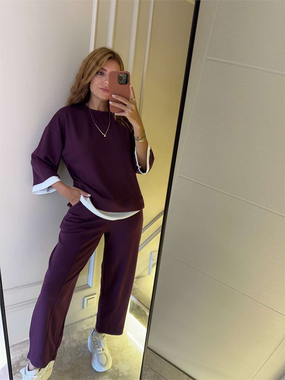 Kadın Alttan Çıkmalı Alt Üst Takım - Bordo