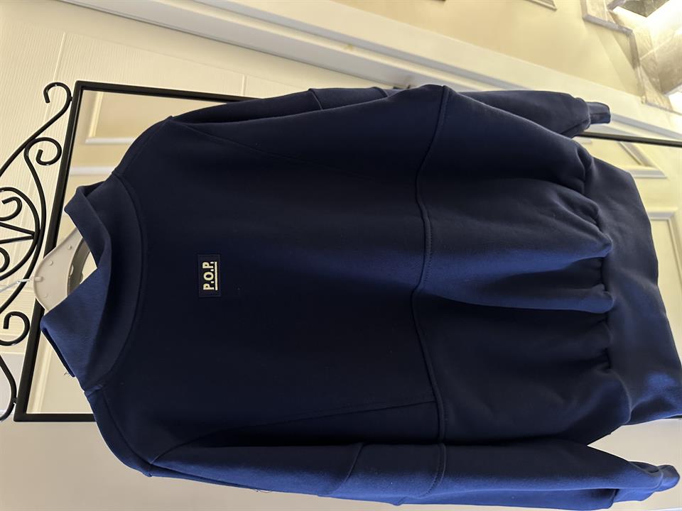 Lacivert Yarım Fermuarlı Sweatshirt