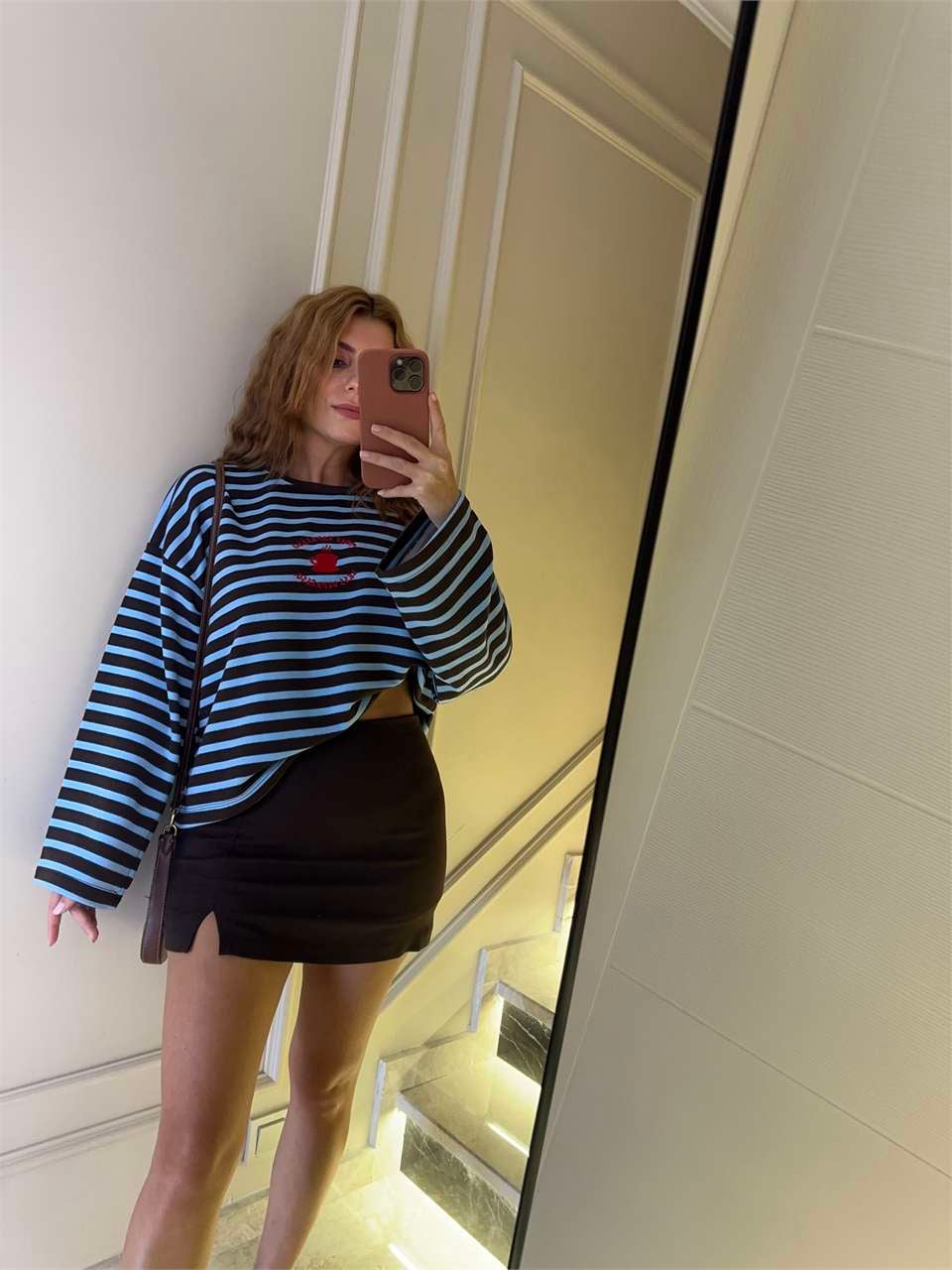More Espresso Nakışlı Oversize Sweatshirt - MaviKahve