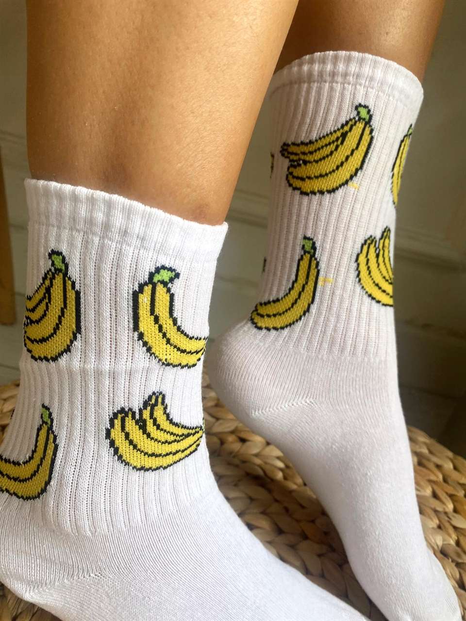 Spor ÇorapMuz Desenli Soket Çorap 