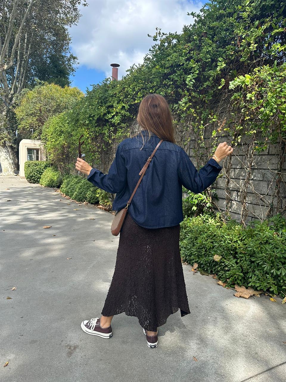 Raw Yıkamalı Panço Kot Gömlek