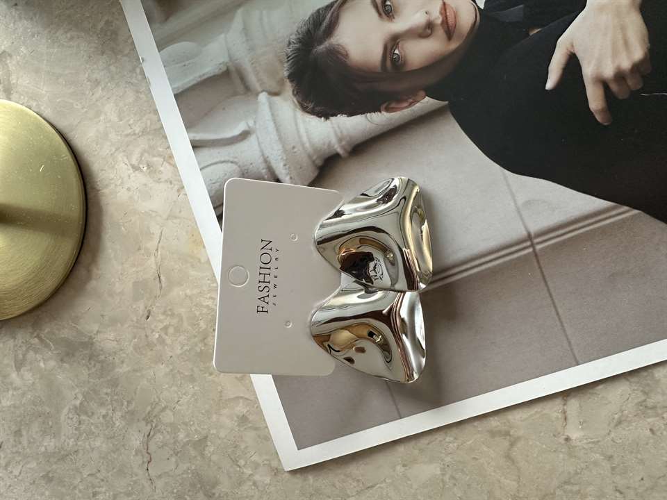 Silver Renk Triangle Küpe