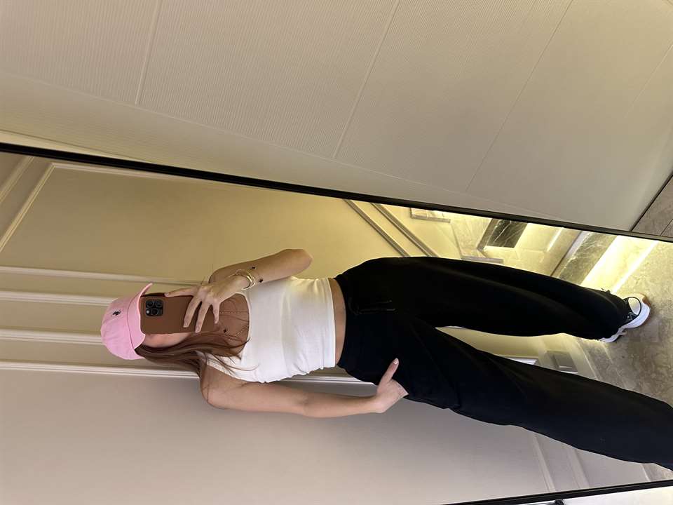 Siyah Barrel Fit Şardonsuz Balon Eşofman