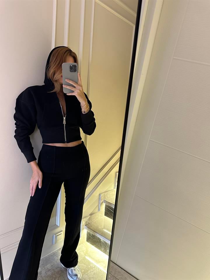 Siyah Fermuarlı Selanik Takım