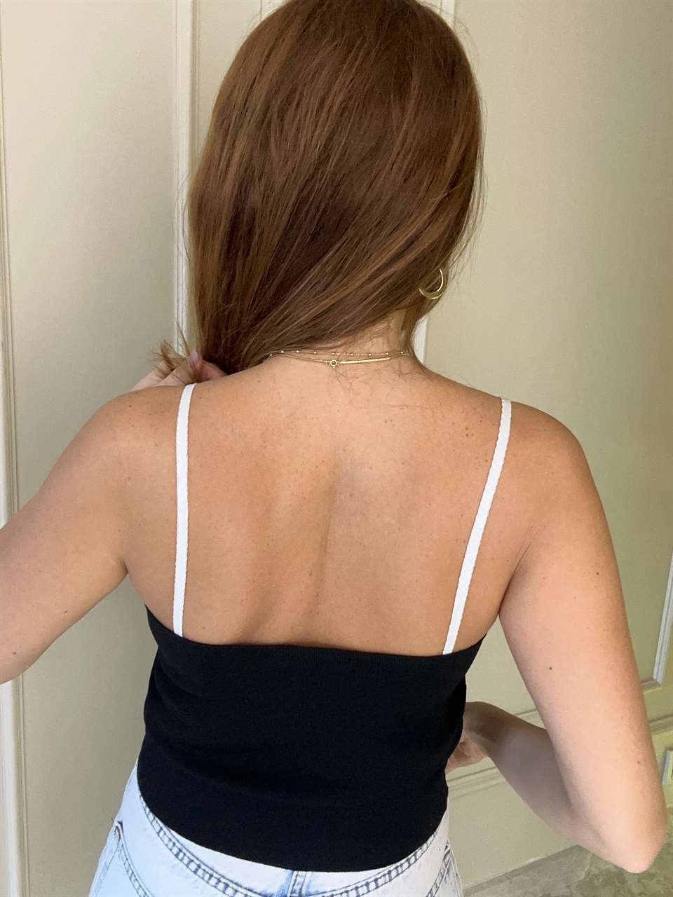 Siyah Garnili Triko Bluz