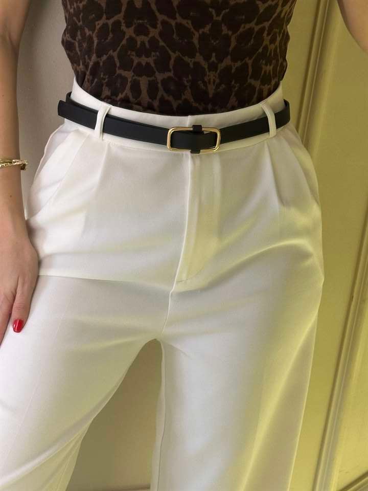 Siyah Gold Toka Label Kemer