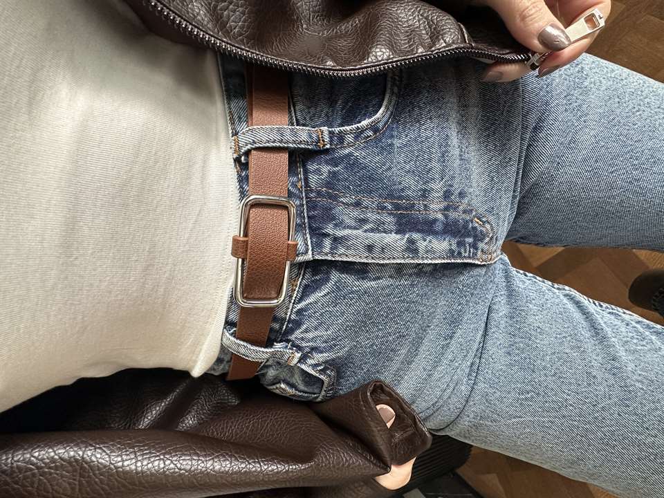 Taba Gümüş Toka Label Kemer