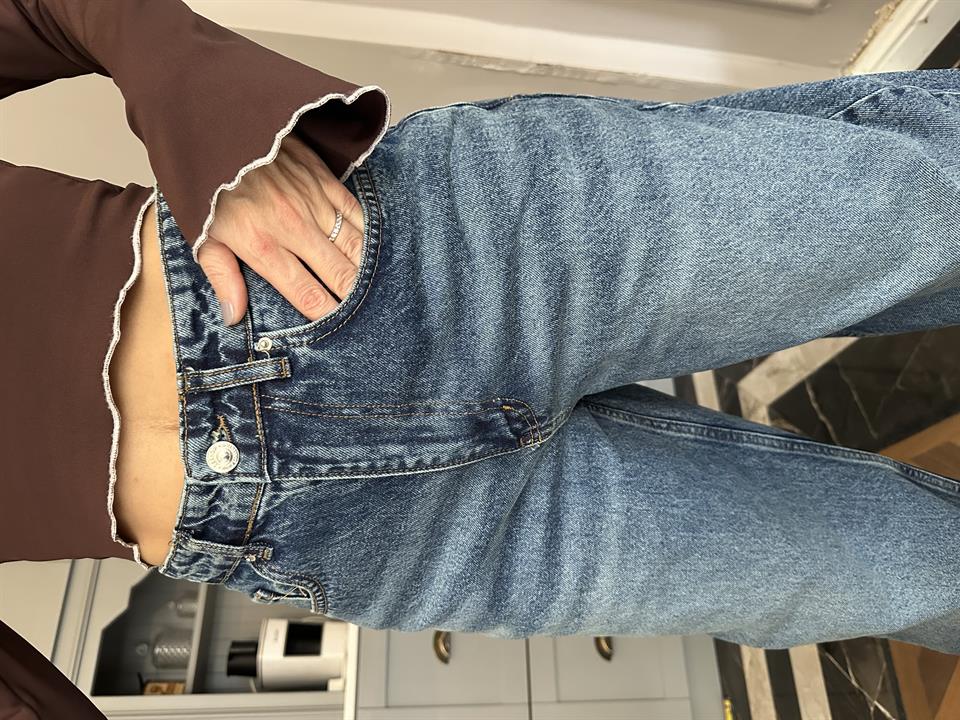 Tint Yıkama Barrel Jean