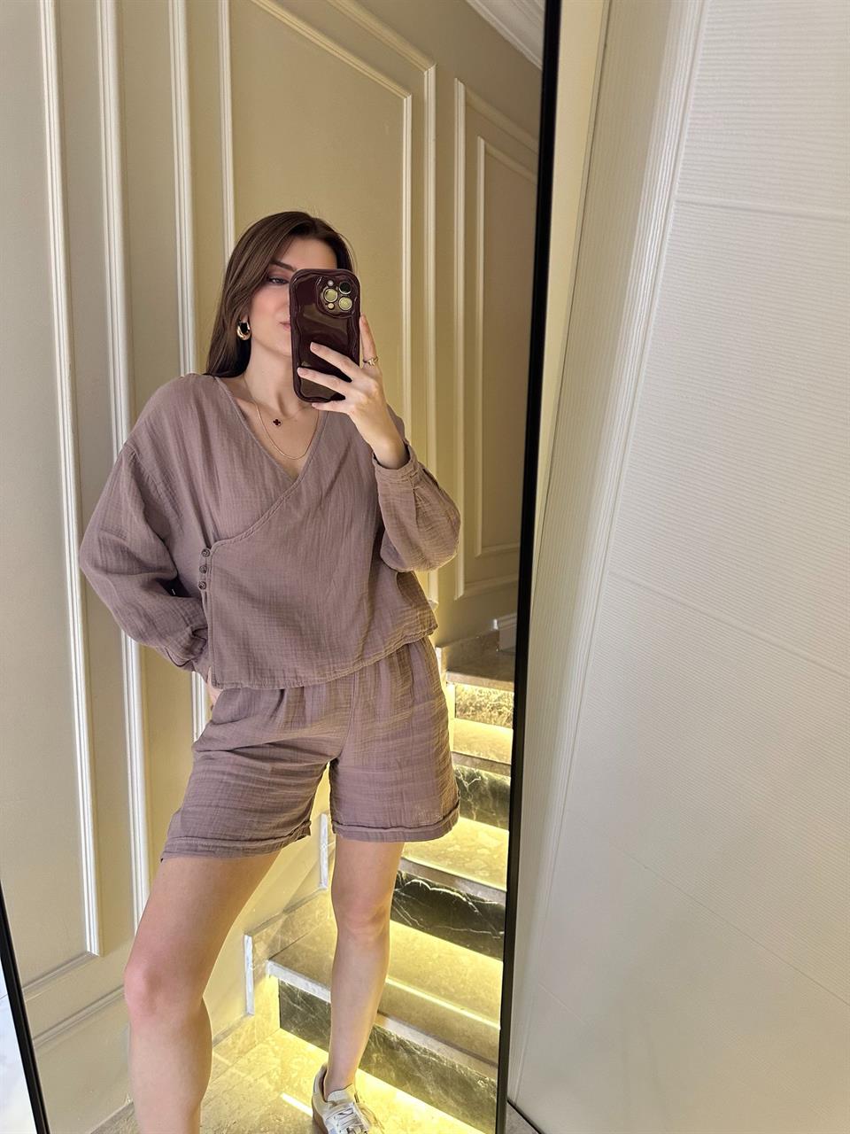 Vizon Bohem Şortlu Takım