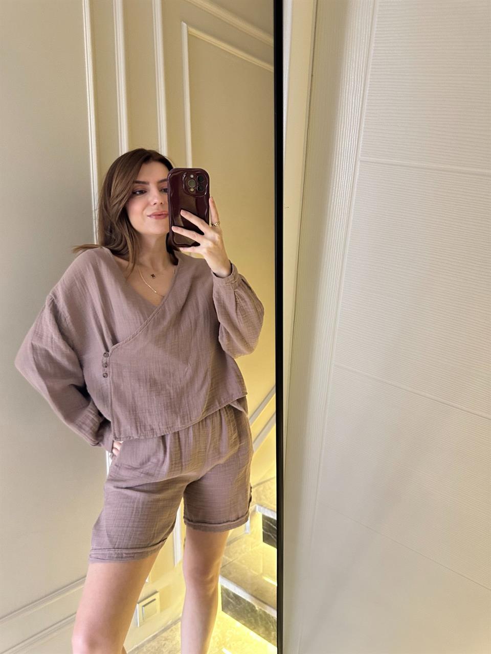 Vizon Bohem Şortlu Takım