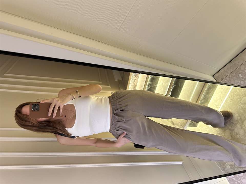 Vizon Bol Paça Tensel Pantolon