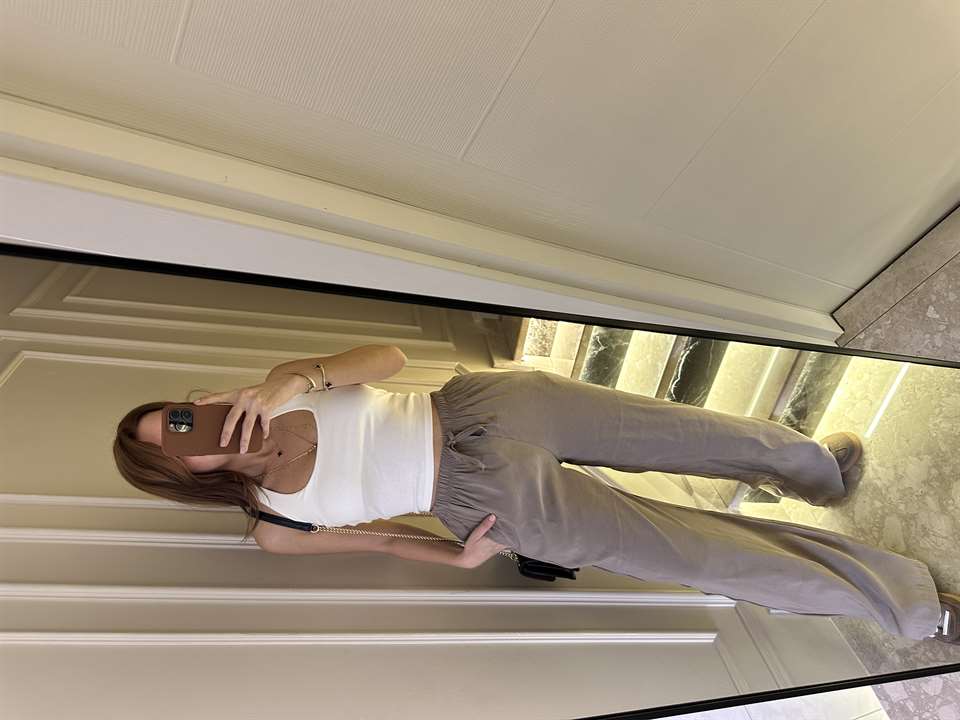 Vizon Bol Paça Tensel Pantolon