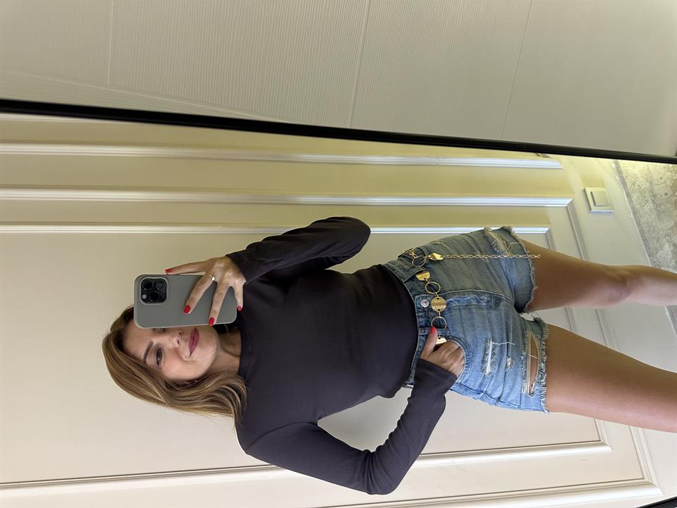 Vizon Fitilli Uzun Kol Bluz