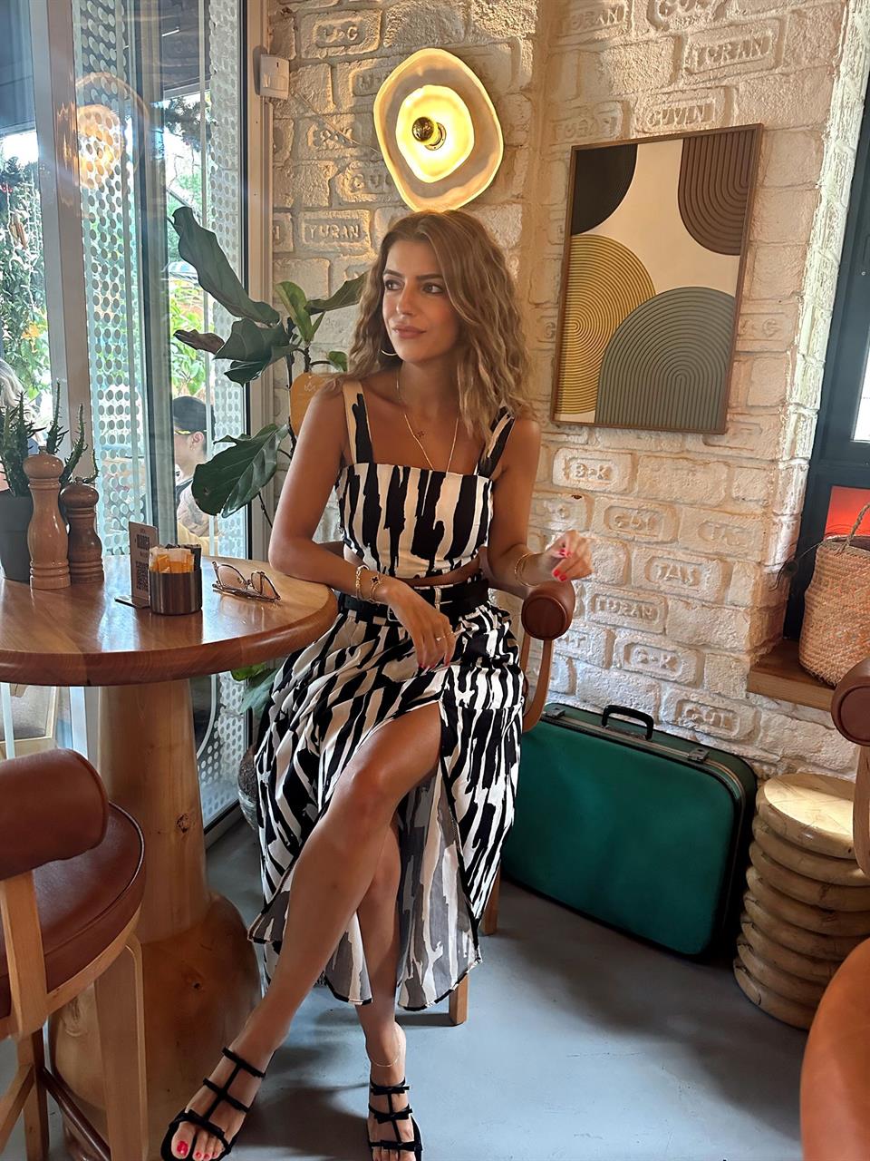 Yüksek Bel Etek Bluz Takım