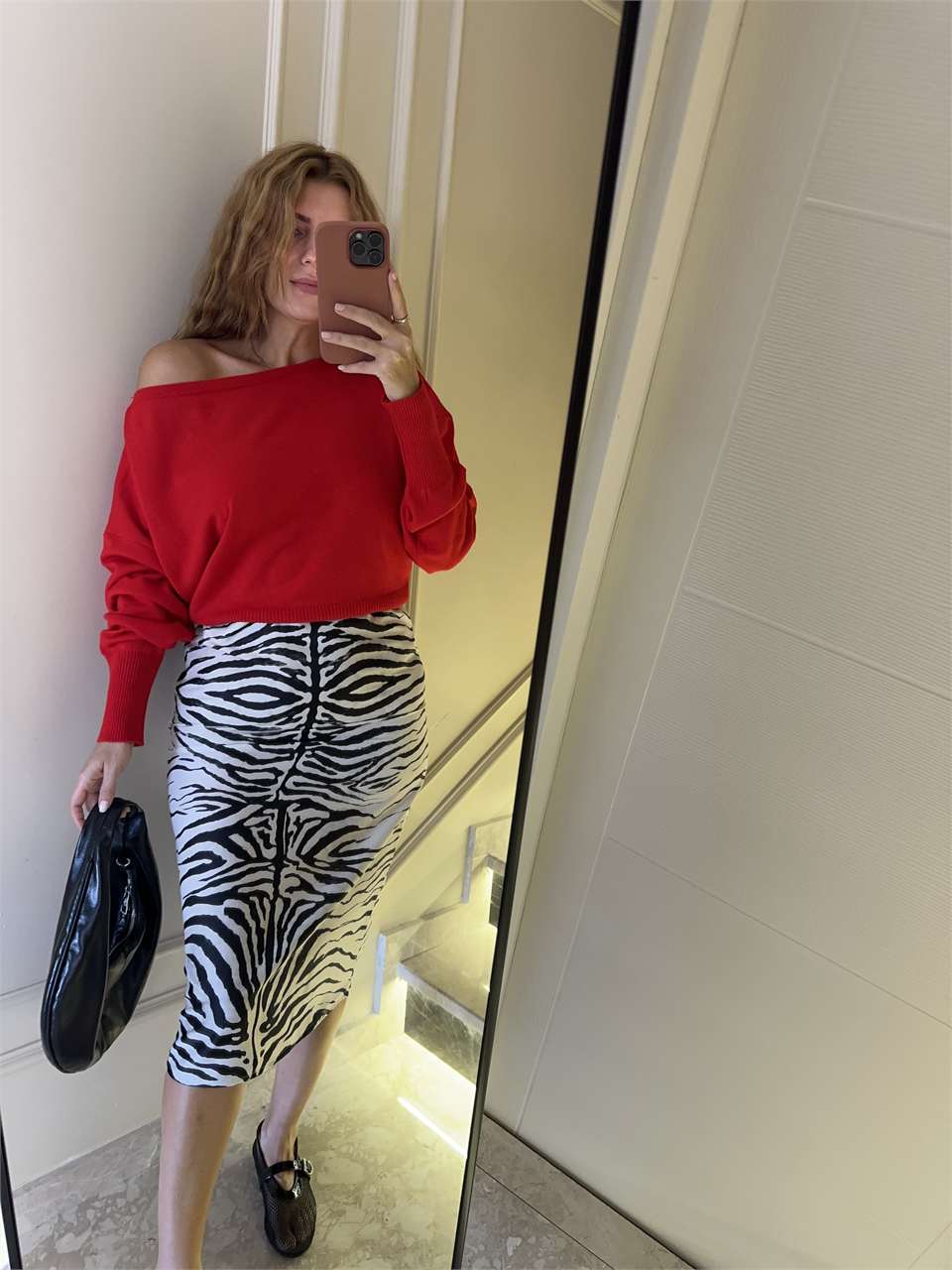 Zebra Desen Saten Kalem Etek