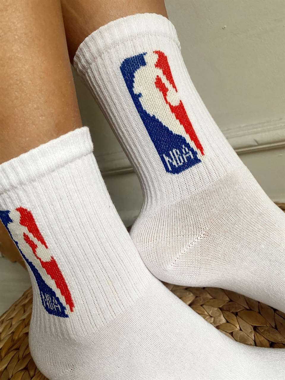 Beyaz NBA Soket Çorap I Chamakh Butik Online Alışveriş