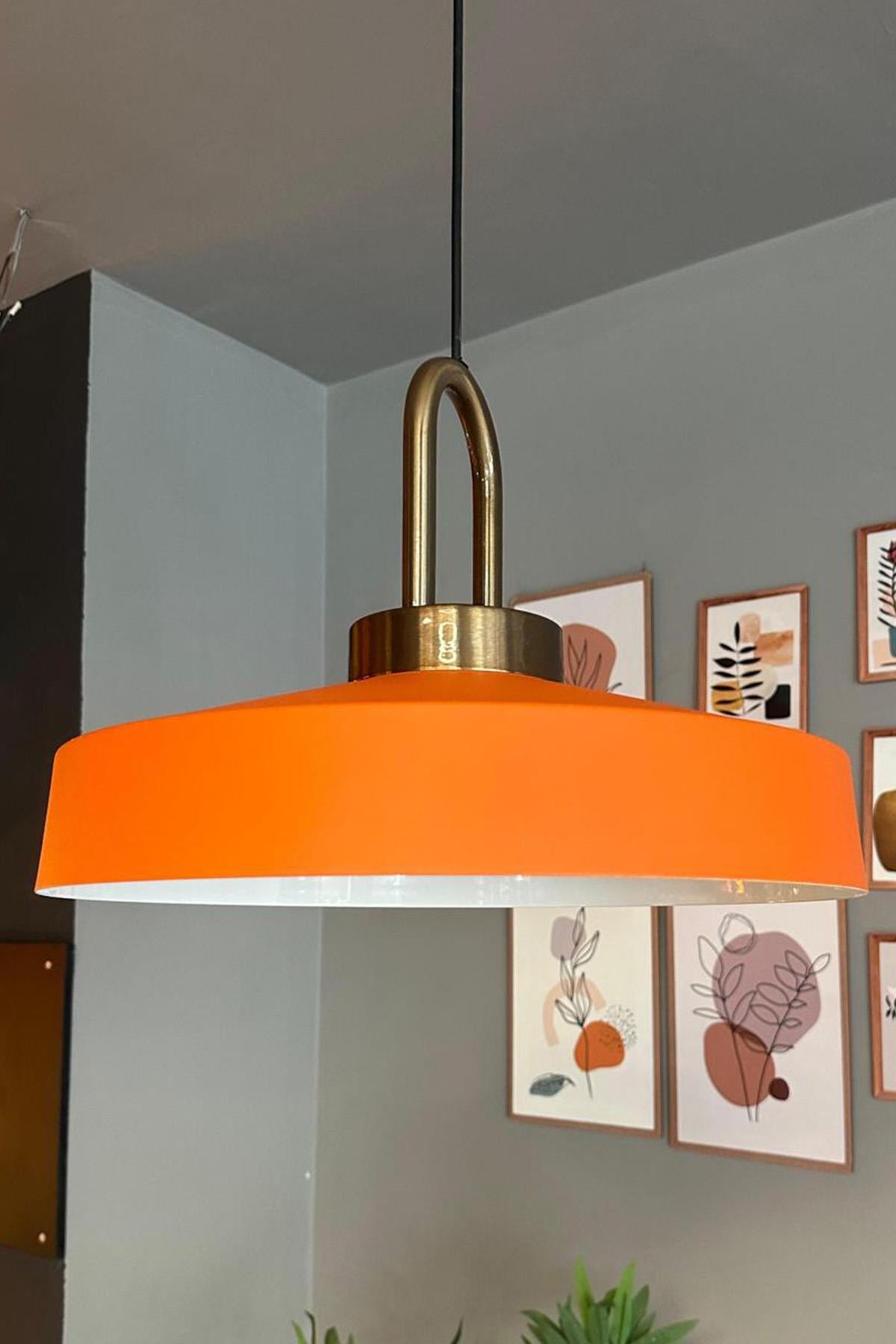 Açe Eskitme Kilit Kafa Tekli Avize Retro Sarkıt Ofis Showroom Salon Mutfak Avizeleri