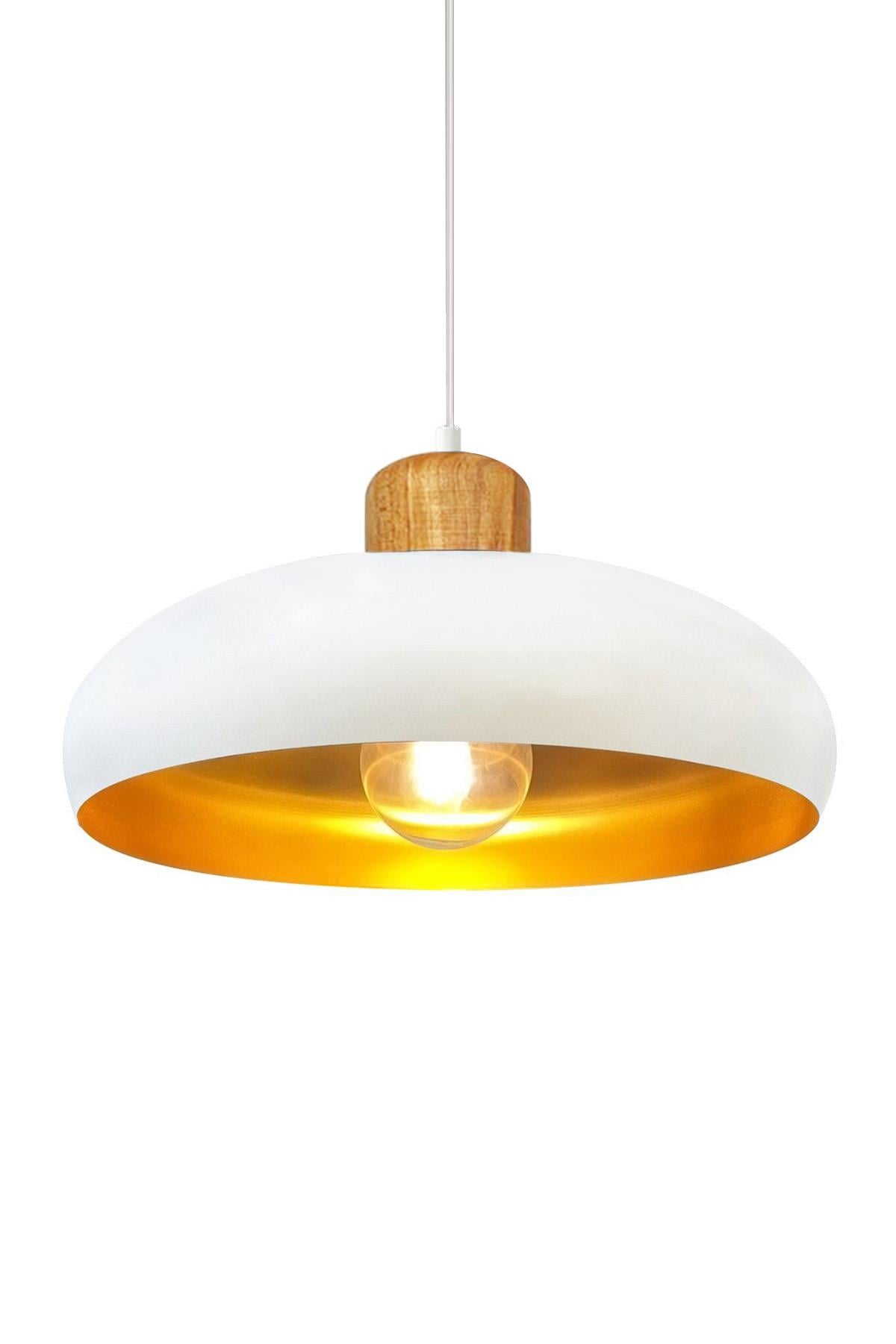 Bamyum Estrela Sarkıt Ahşap Başlık Avize İç Mekan Aydınlatma Dekoratif Mutfak Hol Cafe Ofis