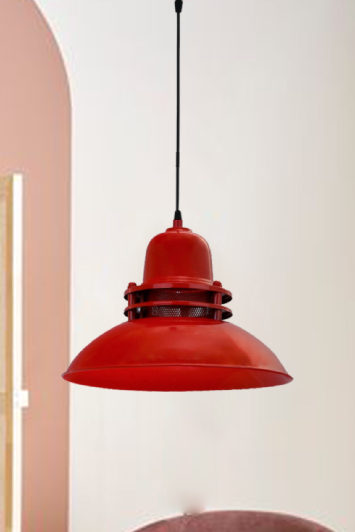 Bamyum Fener Kırmızı Avize