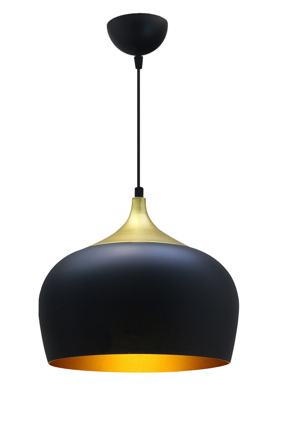 Bamyum Geniş Çember Siyah Avize