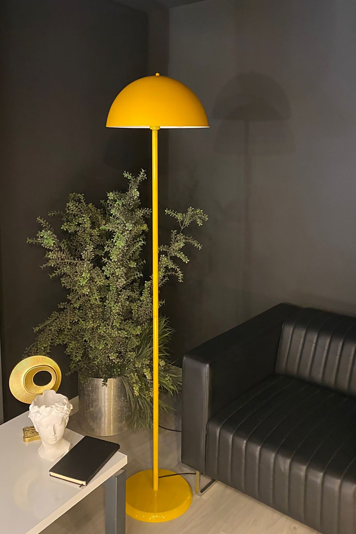 Bamyum Lambader Modern Dekoratif Metal Salon Hol Oturma Odası Çalışma Odası Zemin Lambası
