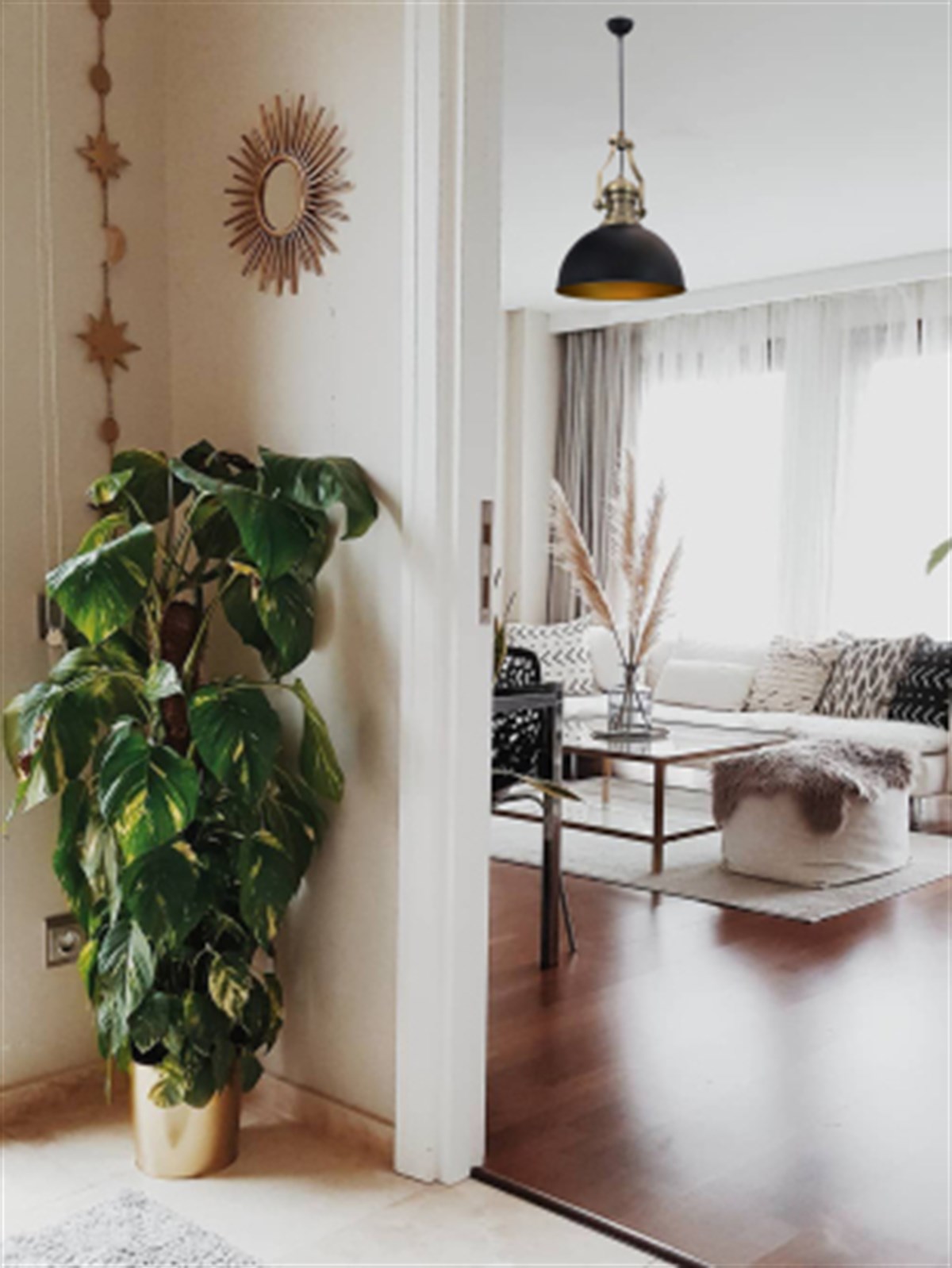 Bamyum Rita Siyah Sarkıt Avize Eskitme Rengi Başlık  Salon Mutfak Avizeleri Ofis Cafe Modelleri