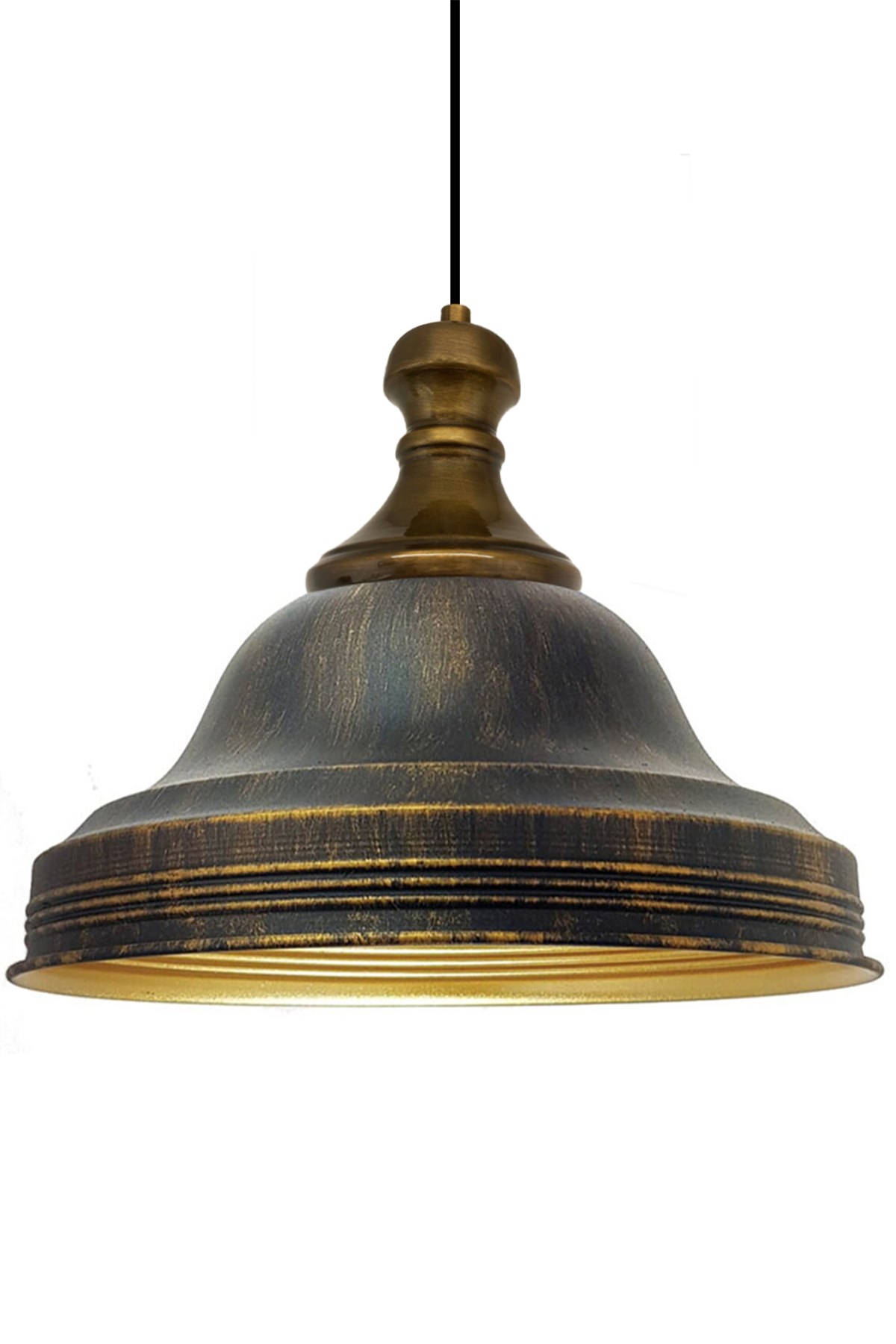 Bamyum Ulmete Knob Başlık Tekli Sarkıt Avize Salon Ofis Otel Restoran Avizeleri Tasarım Vintage