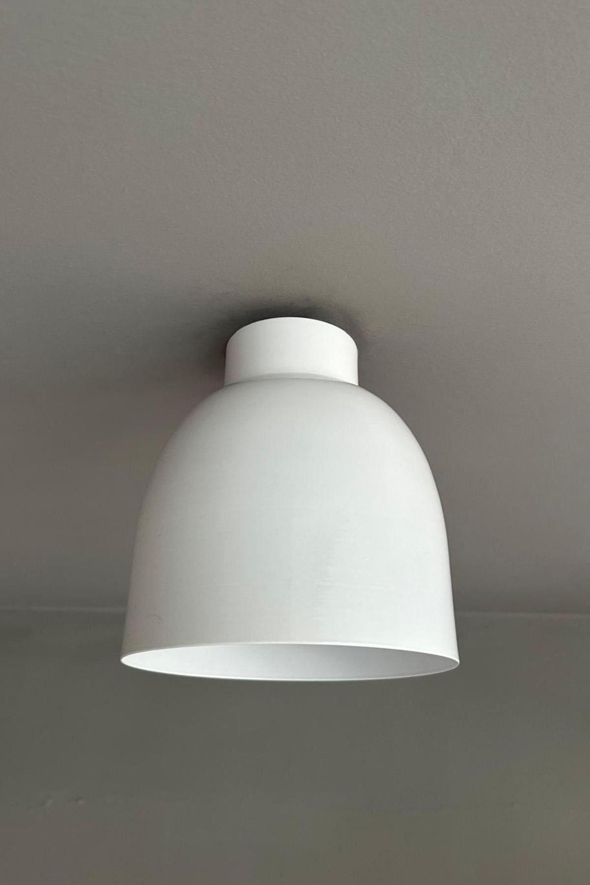 Deep Beyaz Planfonyer Tekli Avize Sarkıt Salon Mutfak Butik Lamba Aydınlatma Avizeler