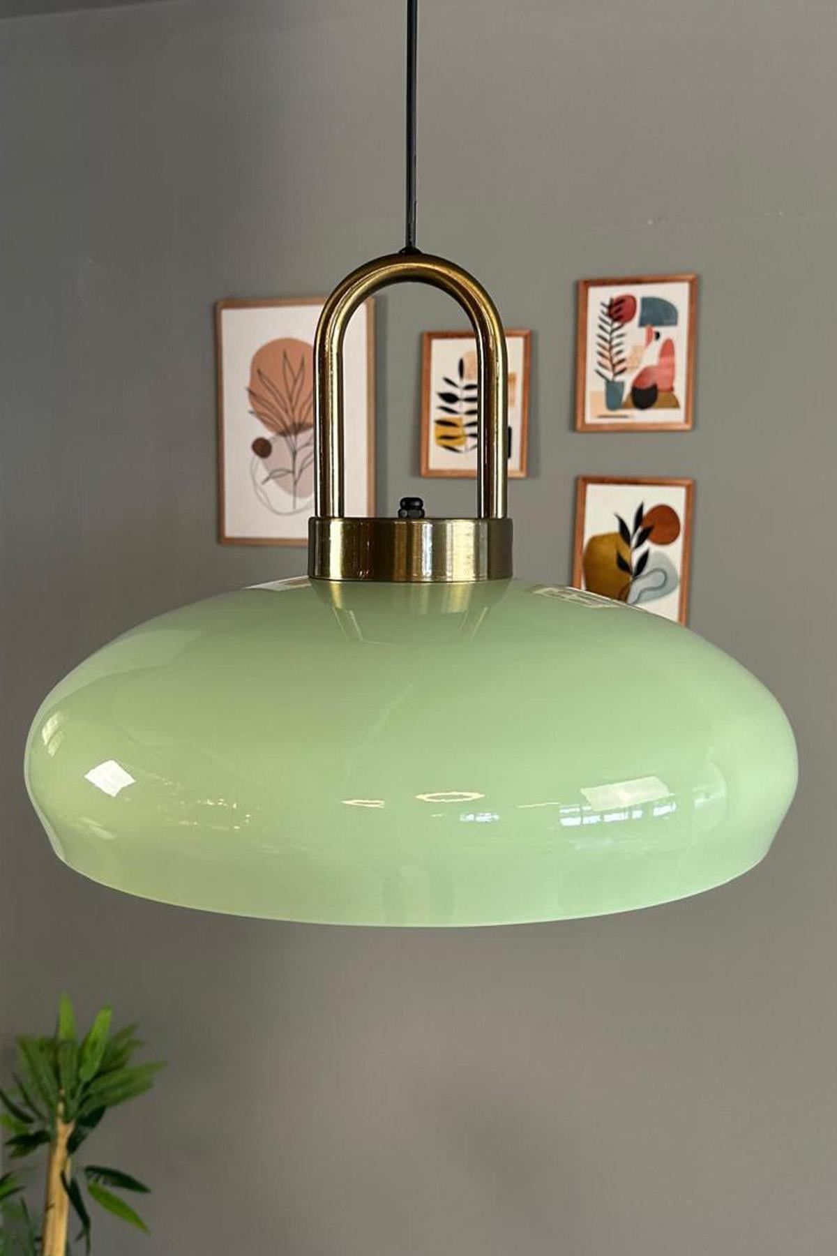 Estrela Mint Tekli Avize Eskitme Kilit Başlık Iç Mekan Aydınlatma Dekoratif Mutfak Cafe Salon