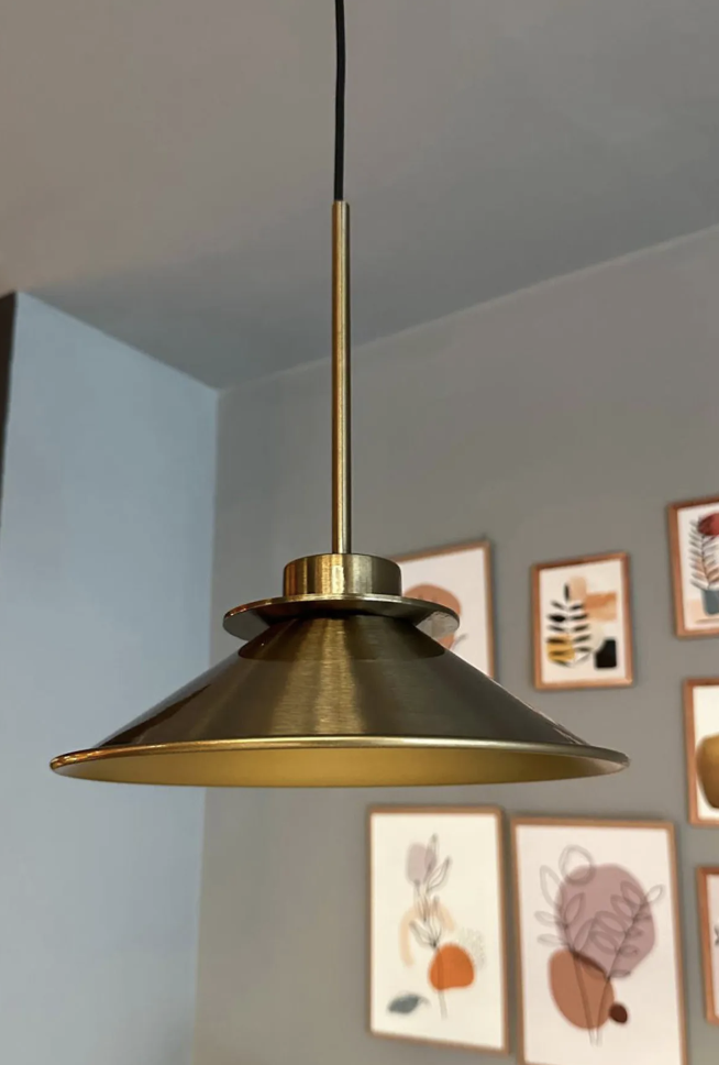 Nantes Eskitme Rengi İnce Eskitme Başlık Metal Sarkıt Avize Modern Restoran Salon Retro Sarkıt Model
