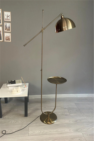 Eskitme Renk Lambader U Tepsili Makas Gövde Modern Dekoratif Metal Oturma Odası Çalışma Odası