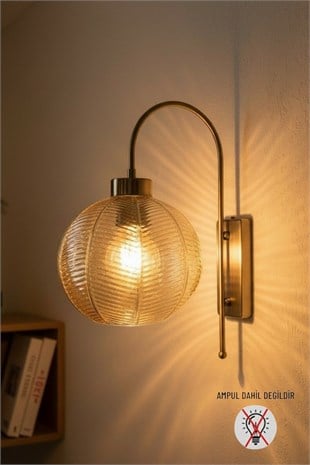Meadow Bal Cam Aplik Duvar Lambası Modern Otel Cafe Vintage Salon Yatak Odası Merdiven Retro