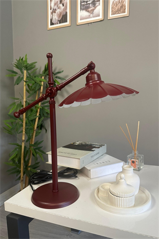 Risso Vişne Çürüğü Masa Lambası Dekoratif Abajur Çocuk Odası Başucu Lambası Okuma Lambası