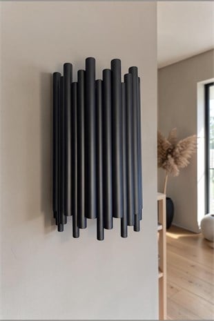 Vonita Siyah Metal Modern E14 Tekli Duvar Apliği