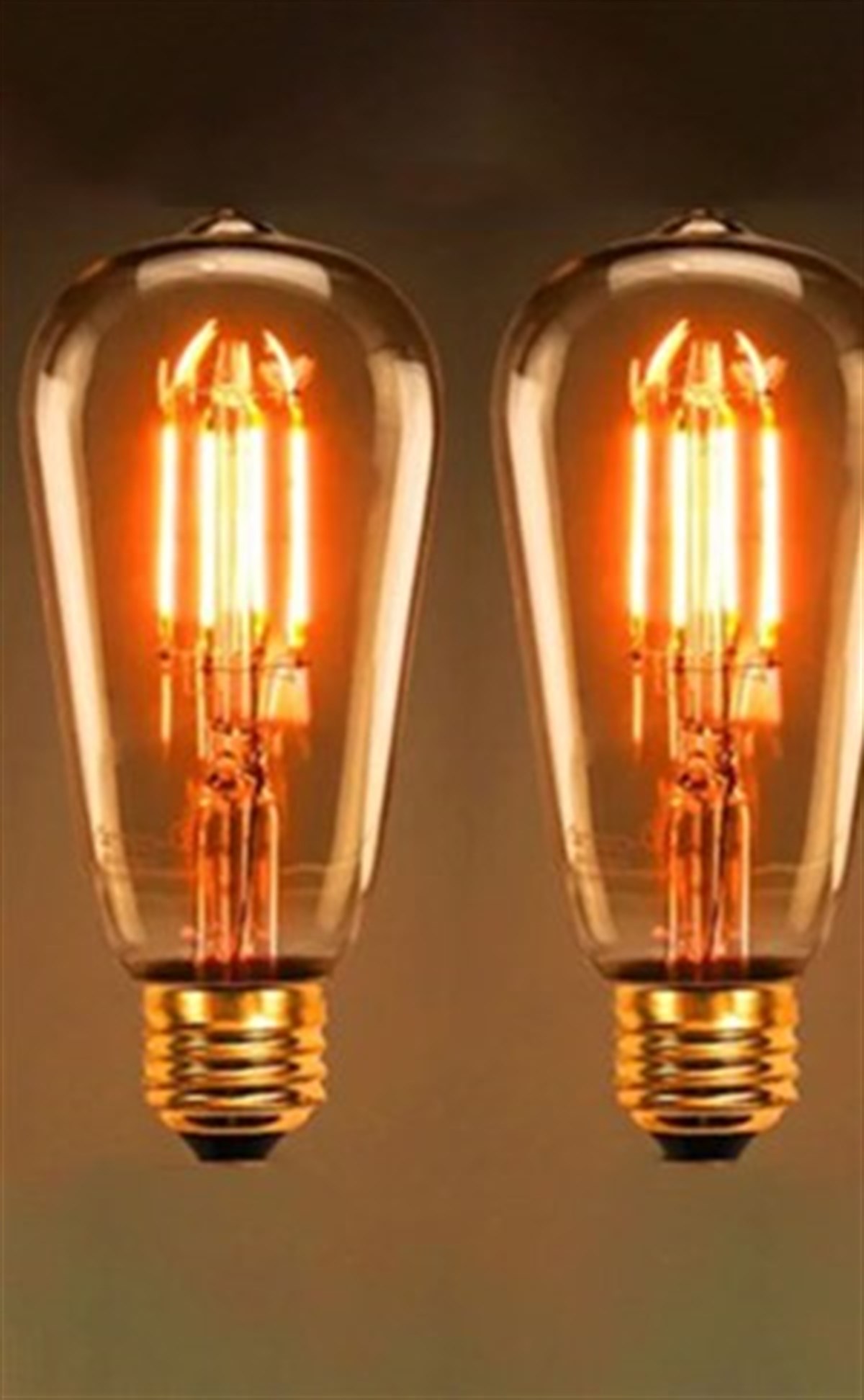 2 ADET RUSTİK ST64 AMPUL 6 WATT GÜNIŞIĞI