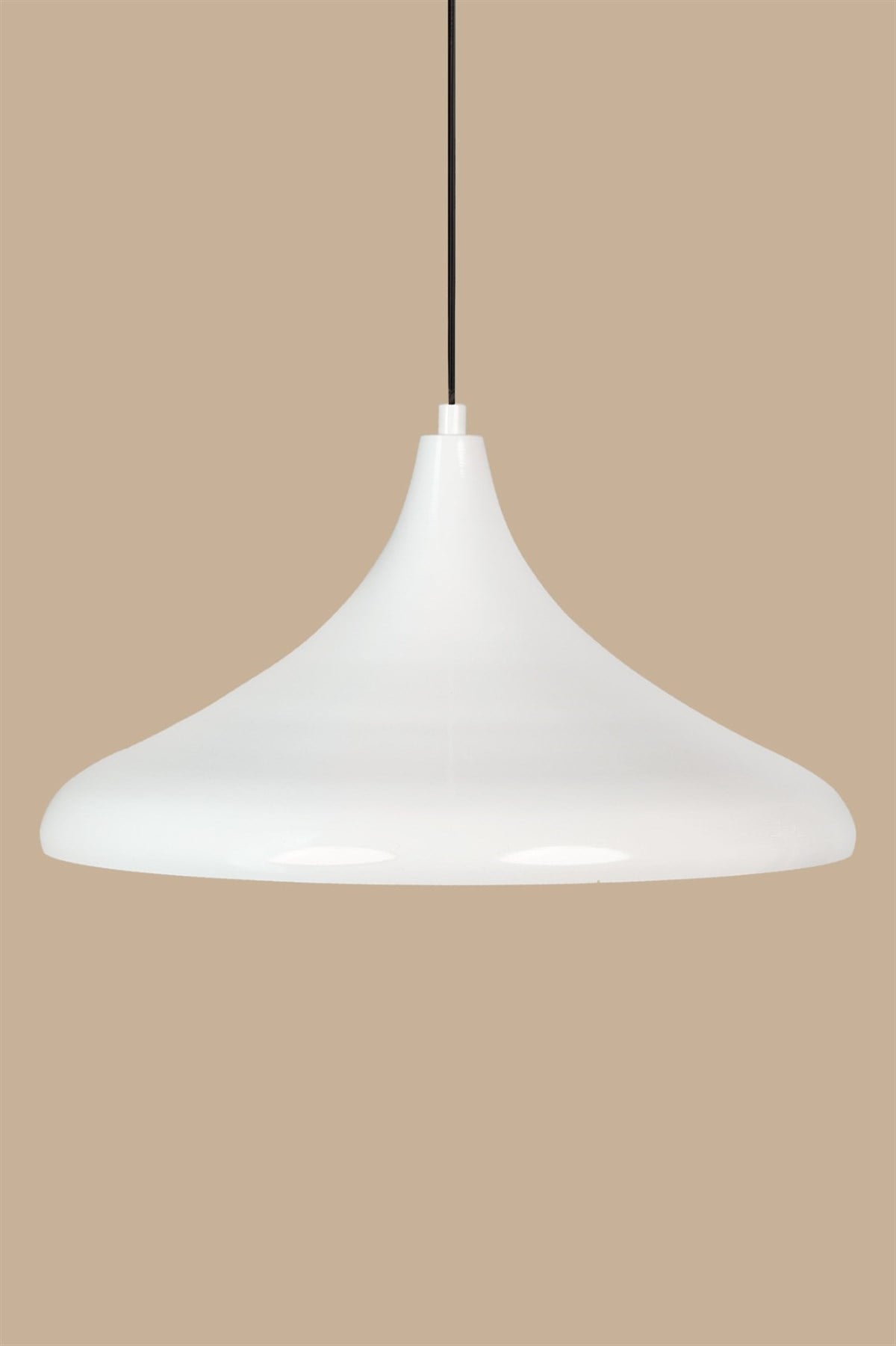 45 cm Çaplı Bamyum Champion XL Beyaz Avize Tekli Sarkıt Lamba Cafe Restoran Salon Mutfak Avizeleri