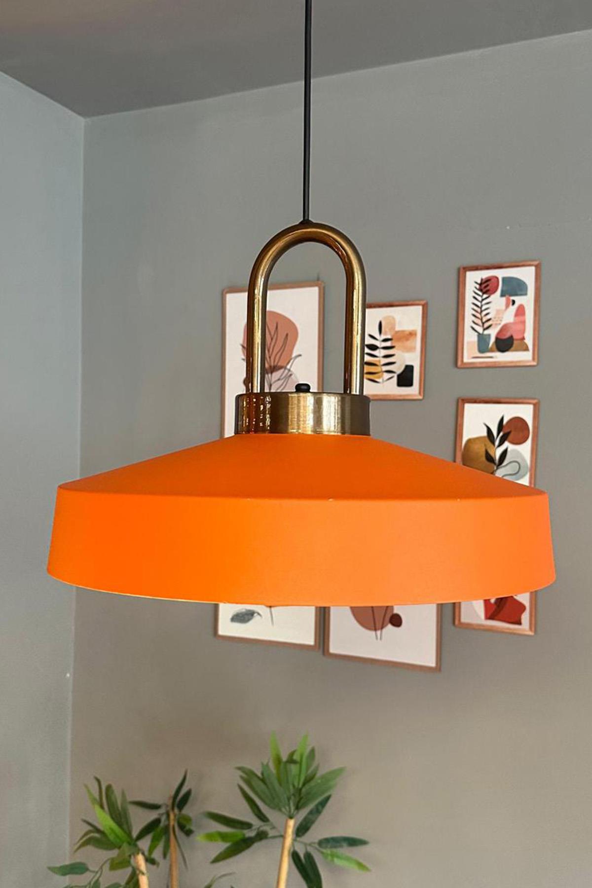Açe Eskitme Kilit Kafa Tekli Avize Retro Sarkıt Ofis Showroom Salon Mutfak Avizeleri