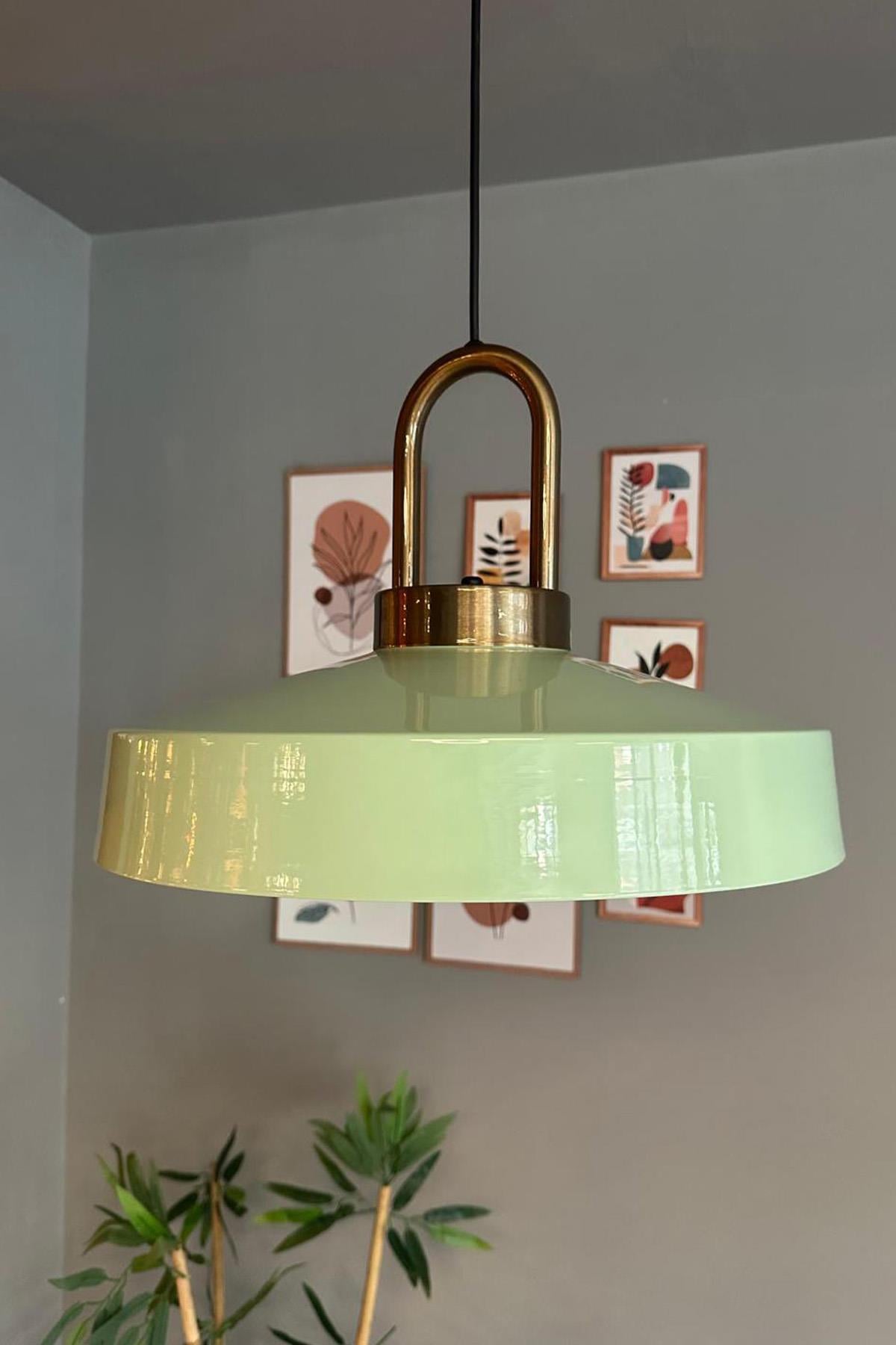 Açe Eskitme Kilit Kafa Tekli Avize Retro Sarkıt Ofis Showroom Salon Mutfak Avizeleri