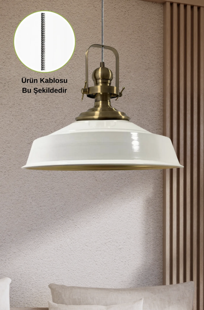 Asaletli Ütü Kablo Tekli Avize Eskitme Başlık Retro Sarkıt Lamba Okul Kuaför Salon Avizeleri