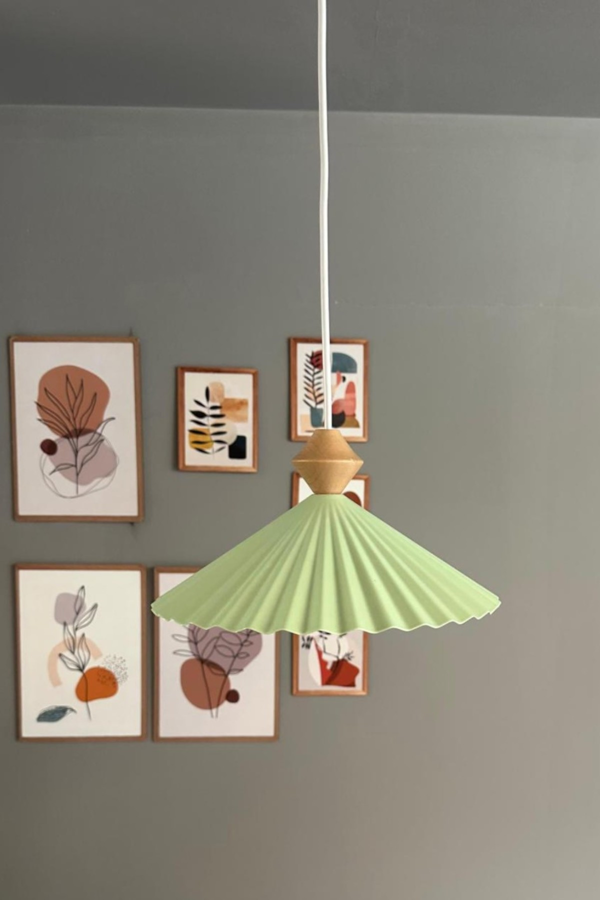 Avilla Mint Tekli Metal Avize Q Başlık Rustik Cafe Mutfak Modern Dekoratif Sarkıt Aydınlatma