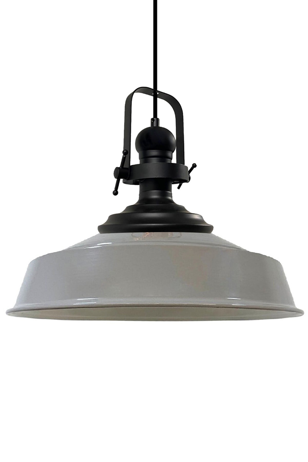 Bamyum Asaletli Tekli Avize Siyah Başlık Retro Sarkıt Lamba Restoran Cafe Salon Avizeleri