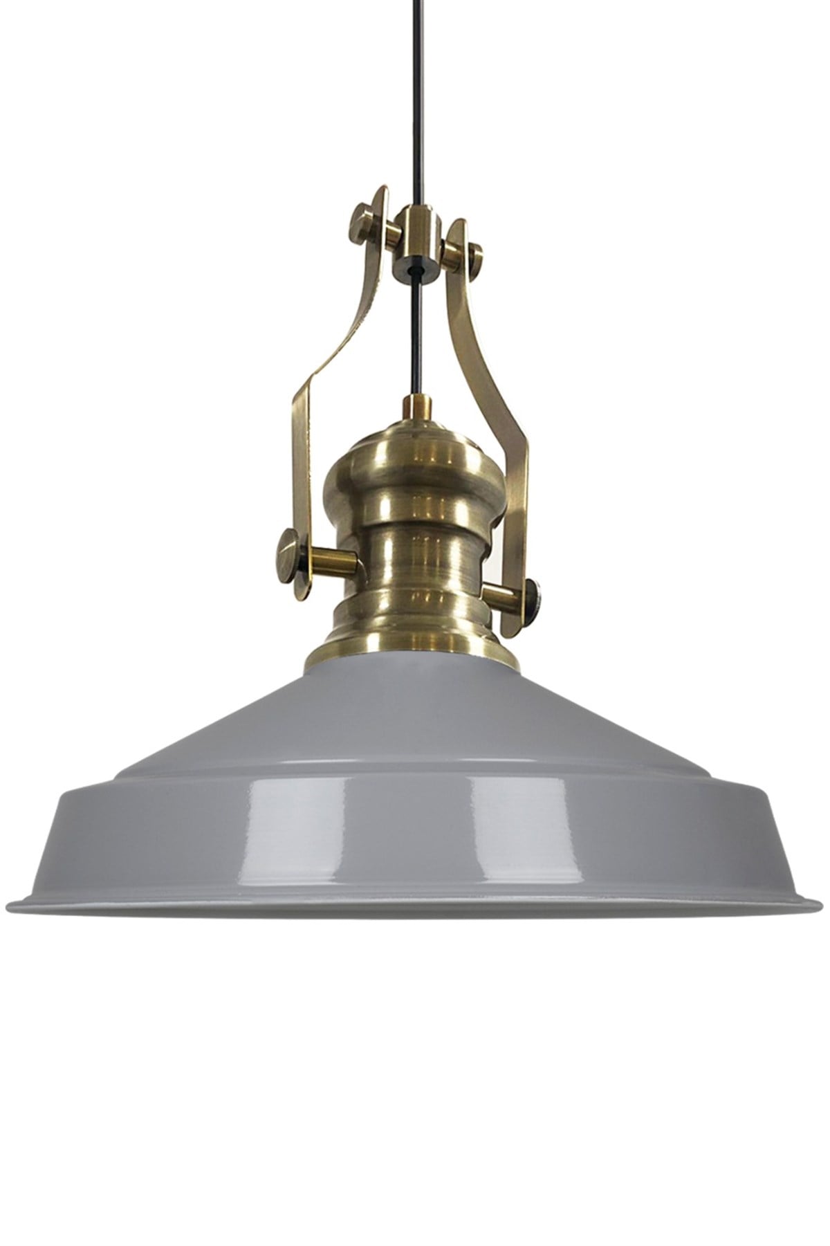 Bamyum Asaletli Tekli Gri Avize Yeni Eskitme Başlık Retro Sarkıt Lamba Cafe Salon Avizeleri