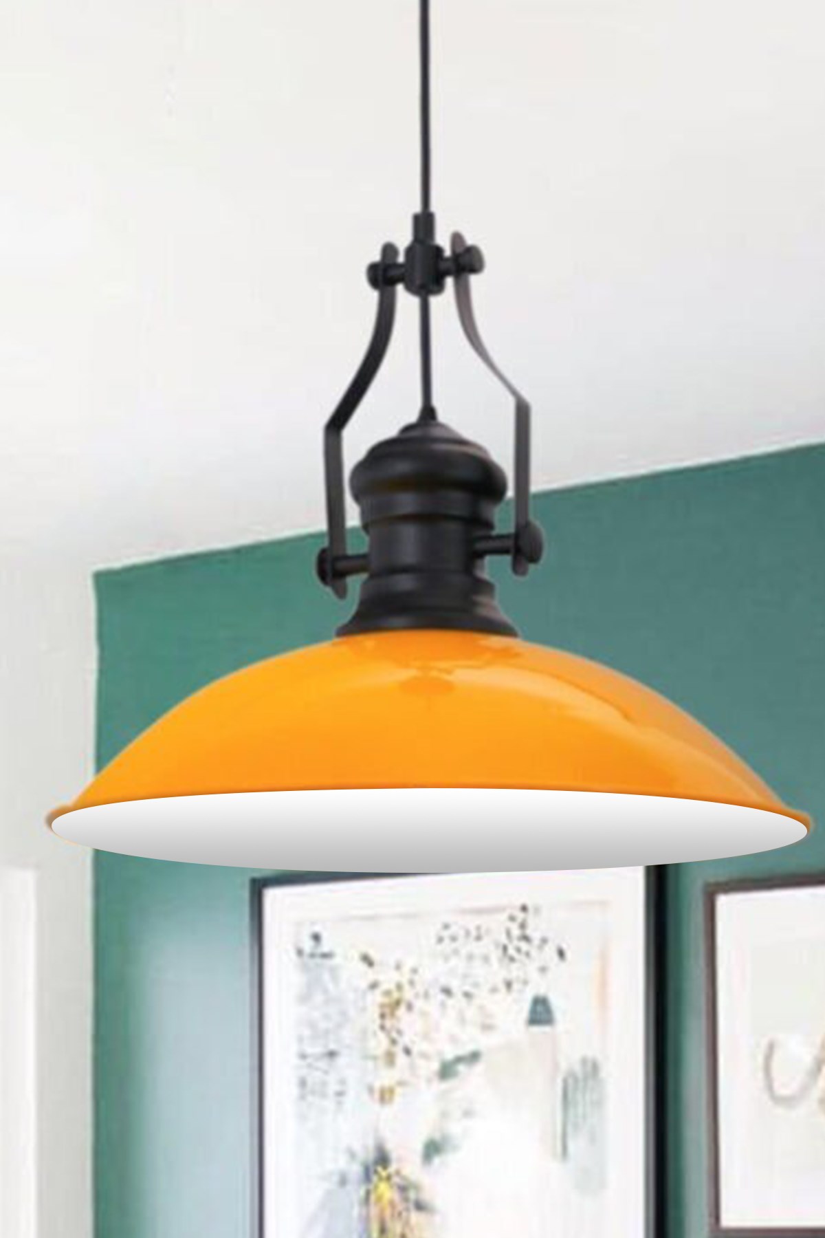 Bamyum Fimda Sarı Sarkıt avize