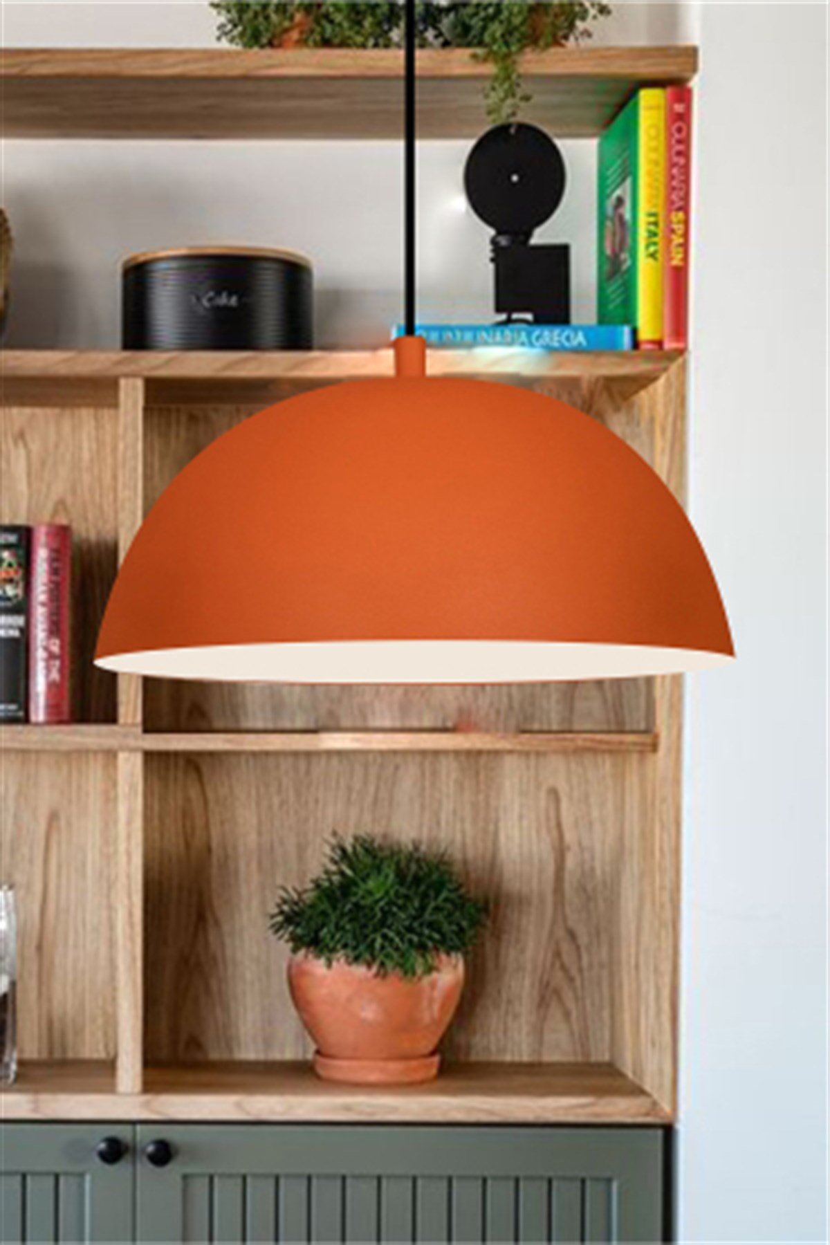 Bamyum Lipeo Turuncu Avize Tekli Sarkıt Salon Mutfak Kuaför Cafe Lamba Dekoratif Aydınlatma Pastane