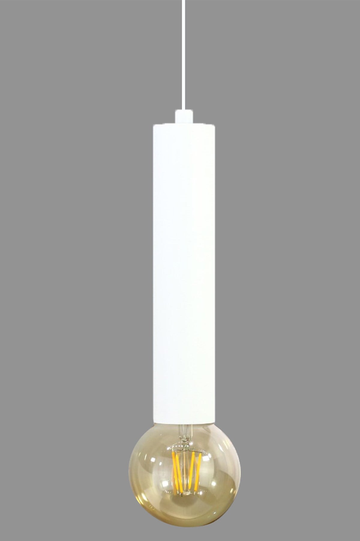 Bamyum Mika Beyaz Sarkıt Avize