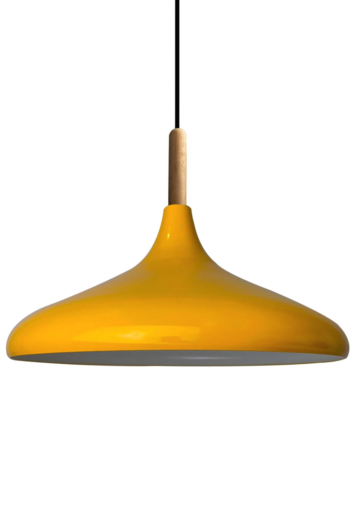 Bamyum Sarı Champion Ahşap Tekli Avize Sarkıt Salon Mutfak  Cafe Butik Lamba Aydınlatma Avizeler